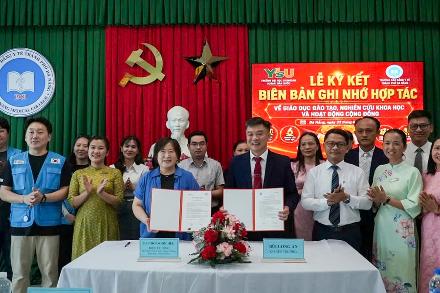 Trường Cao đẳng Y tế thành phố Đà Nẵng ký kết hợp tác với Trường Đại học Youngsan (Hàn Quốc)
