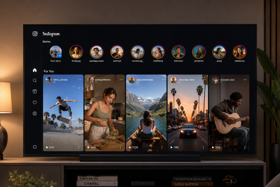 Instagram chính thức lên TV Samsung: Bước tiến mới trong chiến lược giải trí màn hình lớn