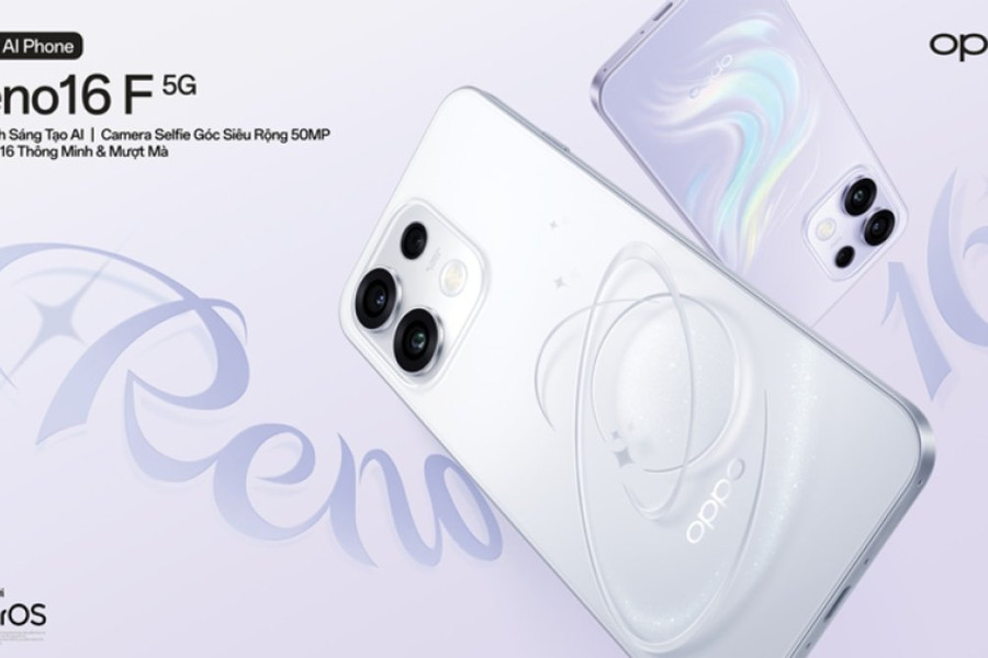 OPPO Reno16 F: Giải mã sức mạnh camera selfie 50MP và viên pin khủng 7000mAh