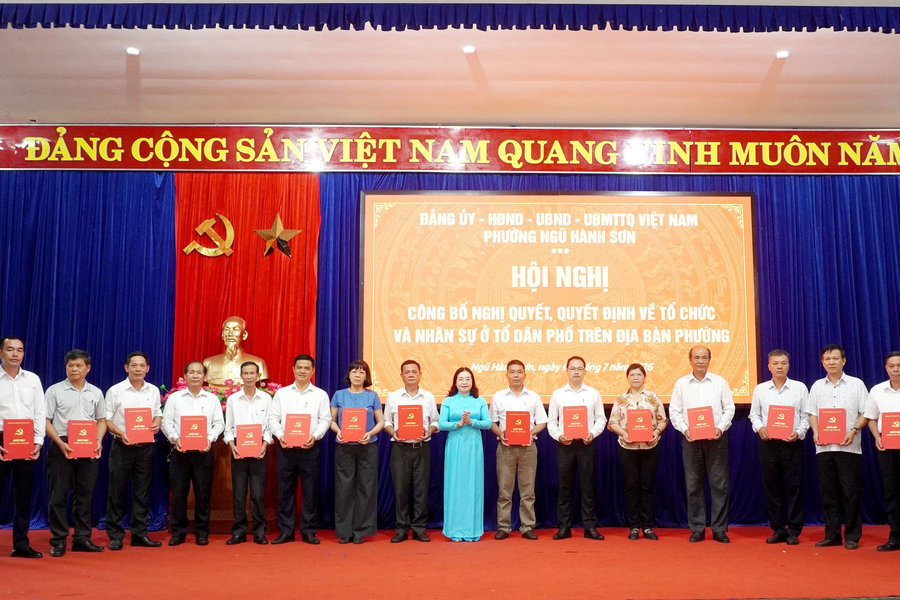 Sau sắp xếp, phường Ngũ Hành Sơn còn 54 tổ dân phố