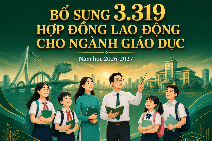 Bổ sung 3.319 hợp đồng lao động cho ngành giáo dục