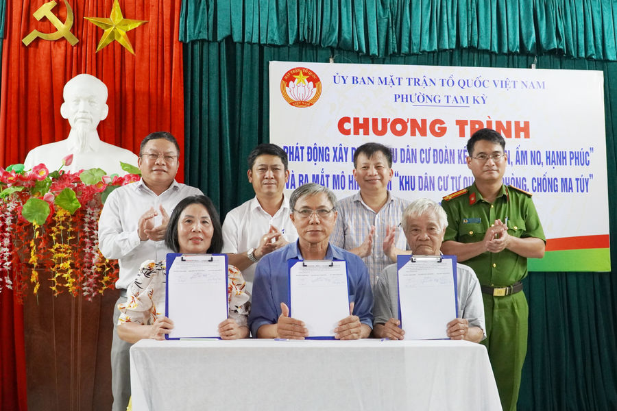 Phường Tam Kỳ ra mắt mô hình điểm “Khu dân cư tự quản về phòng chống ma túy”