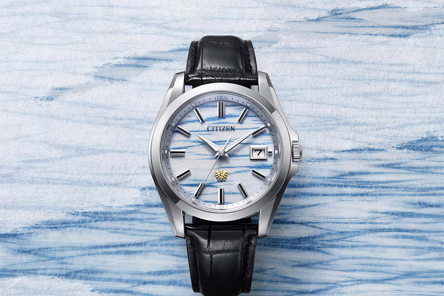 Citizen AQ4090-08A: Đỉnh cao công nghệ Eco-Drive kết hợp nghệ thuật nhuộm giấy Washi thủ công