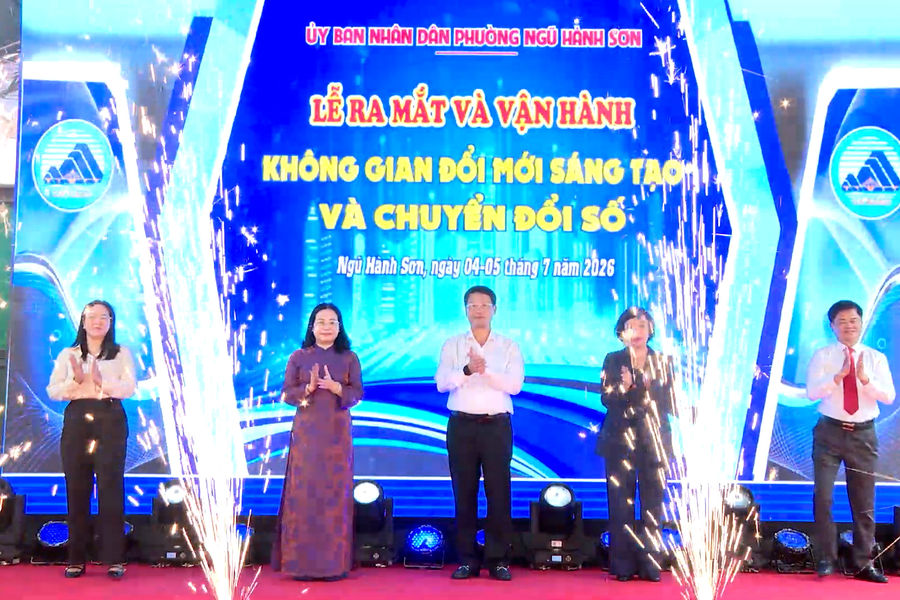 Phường Ngũ Hành Sơn ra mắt không gian đổi mới sáng tạo và chuyển đổi số