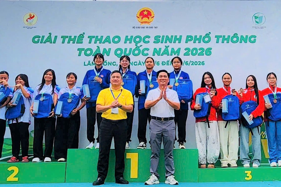 Đà Nẵng xếp thứ Ba toàn đoàn tại Giải thể thao học sinh phổ thông toàn quốc