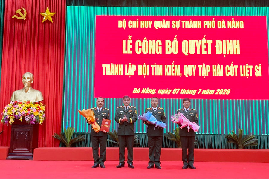 Thành lập Đội tìm kiếm, quy tập hài cốt liệt sĩ thuộc Bộ Chỉ huy Quân sự thành phố Đà Nẵng
