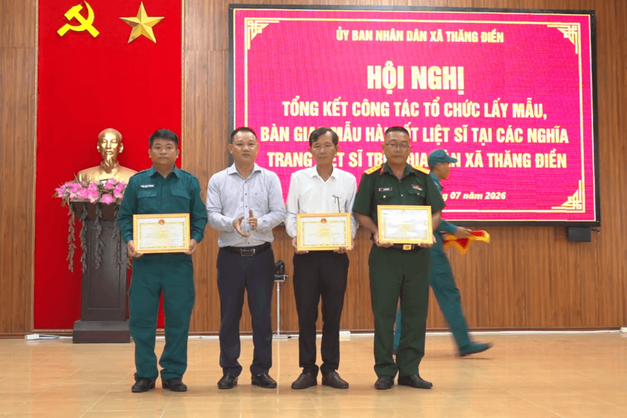 Thăng Điền hoàn thành sớm 25 ngày trong Chiến dịch 500 ngày đêm tìm kiếm, lấy mẫu hài cốt liệt sĩ