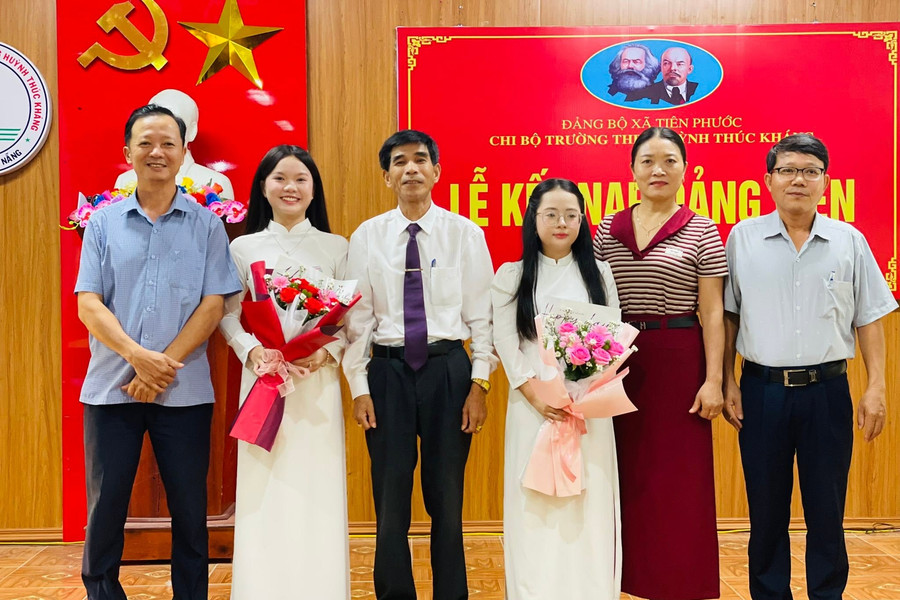 Xã Tiên Phước kết nạp 18 đảng viên trong 6 tháng đầu năm 2026