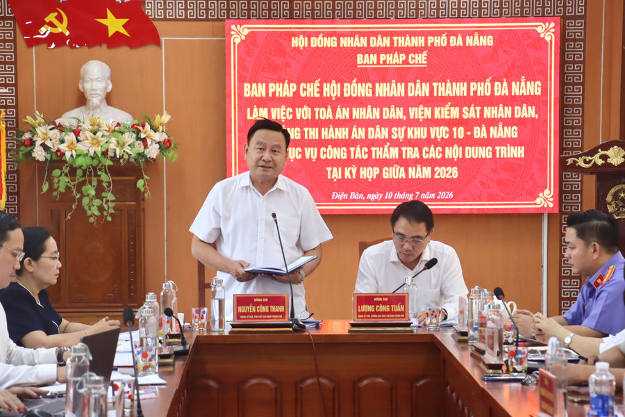 Khảo sát công tác phối hợp giữa các cơ quan tư pháp khu vực 10 với chính quyền địa phương