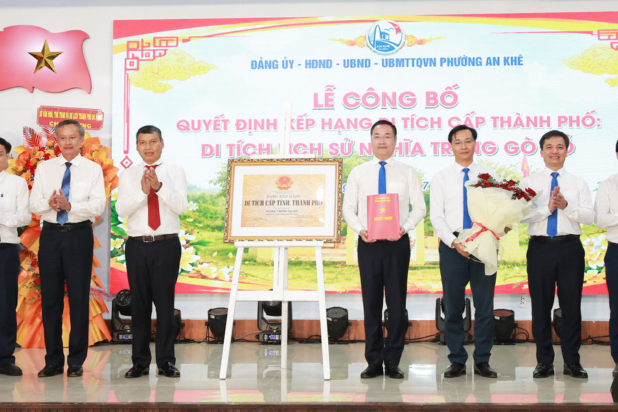 Xếp hạng Nghĩa trủng Gò Đồ là di tích lịch sử cấp thành phố