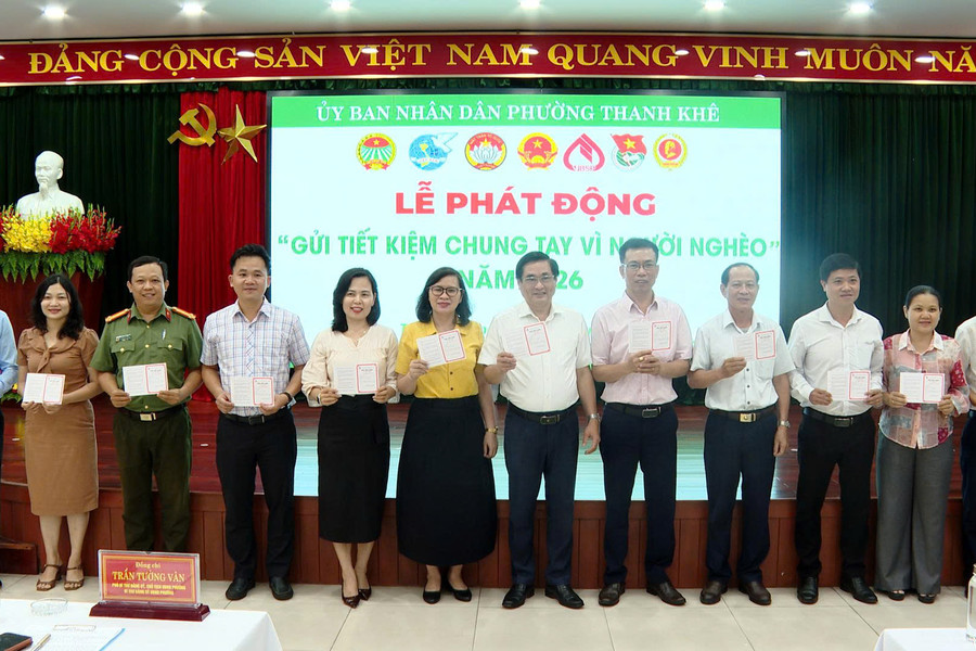 Phường Thanh Khê phát động “Gửi tiết kiệm chung tay vì người nghèo”