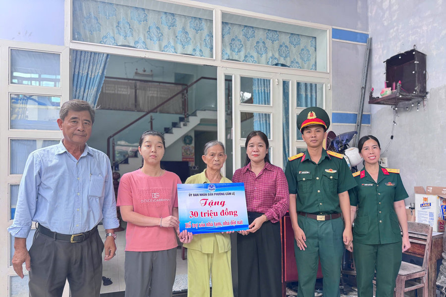 Phường Cẩm Lệ khởi công xóa 2 nhà tạm, nhà dột nát