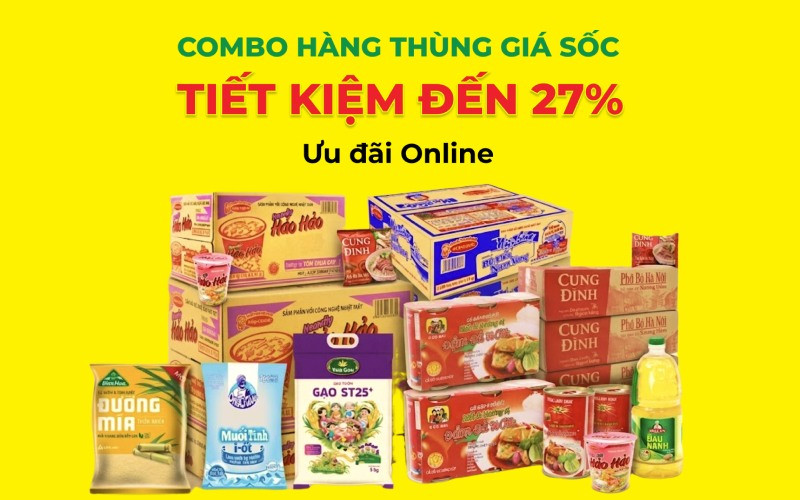 Mẹo mua hàng thùng giá sỉ tại Bách hóa XANH giúp tiết kiệm chi phí gia đình