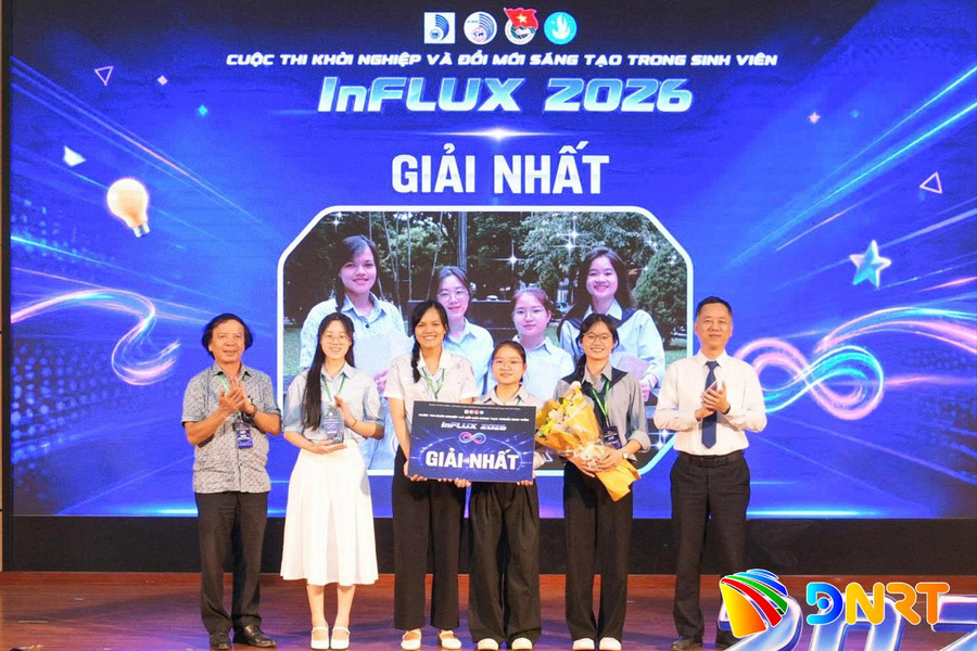 Trao giải Cuộc thi khởi nghiệp và đổi mới sáng tạo trong sinh viên InFLUX 2026