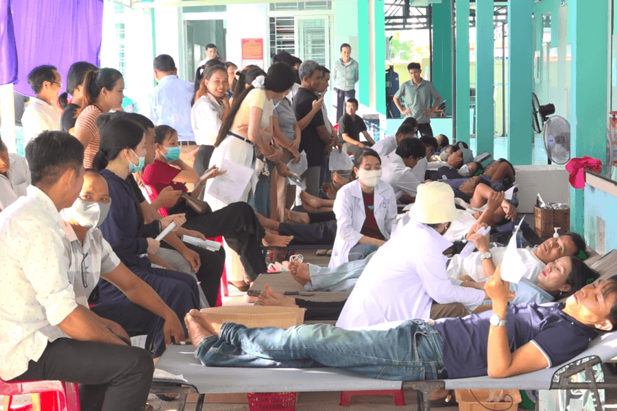 Lan tỏa phong trào hiến máu ở Thăng Điền