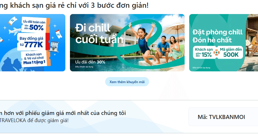 Đặt khách sạn nhanh chóng cùng Traveloka