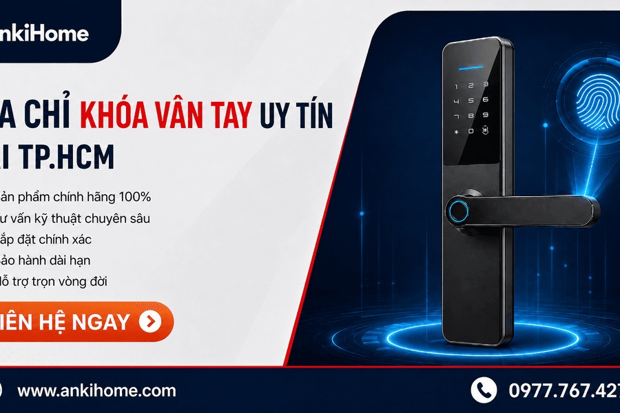 AnkiHome - địa chỉ lắp đặt khóa cửa vân tay uy tín, chất lượng tại TP. Hồ Chí Minh