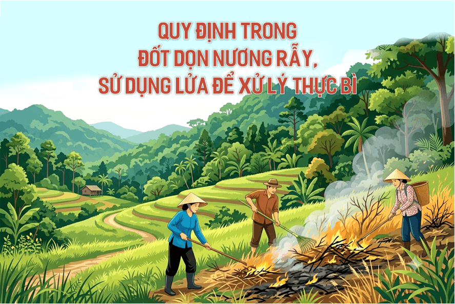Quy định trong đốt dọn nương rẫy, sử dụng lửa để xử lý thực bì