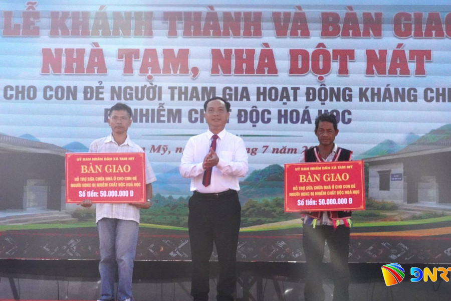 Xã Tam Mỹ bàn giao nhà ở cho con đẻ người hoạt động kháng chiến bị nhiễm chất độc hóa học