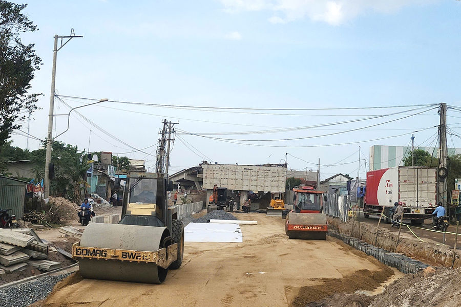 Sản lượng xây lắp dự án quốc lộ 14E đạt gần 1.186 tỷ đồng