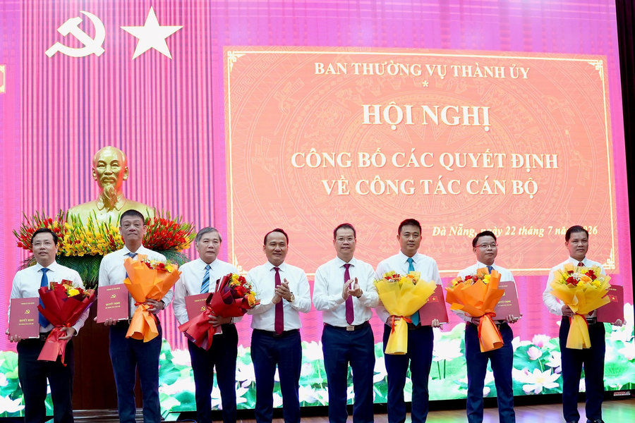 Thành ủy Đà Nẵng công bố các quyết định về công tác cán bộ