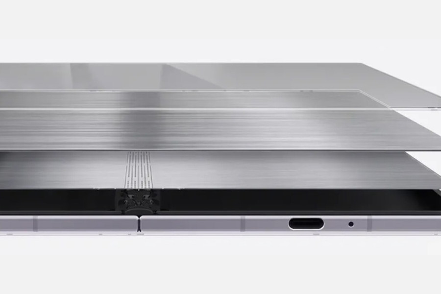 Cận cảnh Galaxy Z Fold8 Wide: Bước tiến mới với bản lề Flex Titanium và tỷ lệ màn hình 16:10