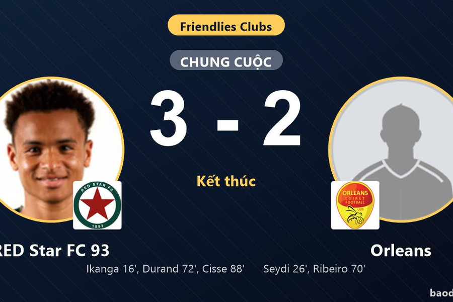 RED Star FC 93 ngược dòng hạ Orleans trong trận cầu rượt đuổi