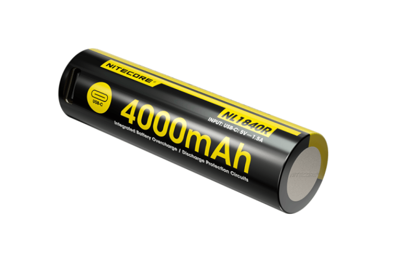 Nitecore ra mắt pin 18650 dung lượng 4.000mAh tích hợp cổng sạc USB-C tiện lợi