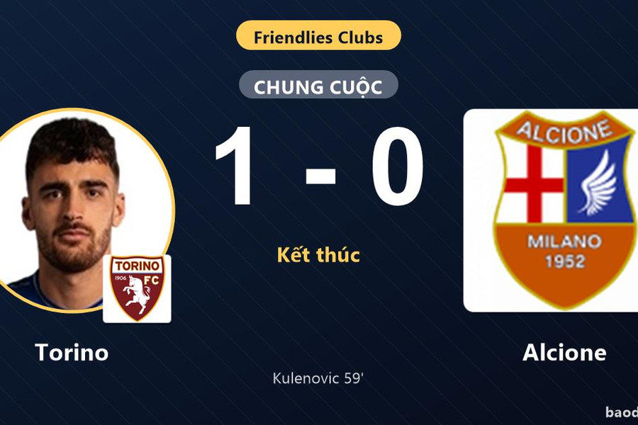 Kulenovic giúp Torino hạ Alcione trong trận giao hữu cấp câu lạc bộ