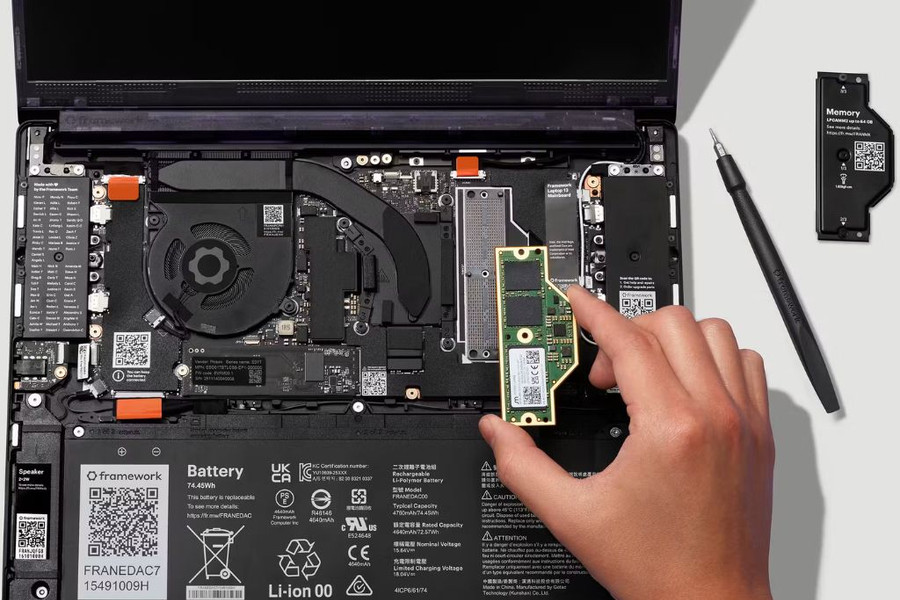 Framework tăng gấp đôi giá RAM LPCAMM2 trên Laptop 13 Pro do sức ép chi phí nhà cung ứng