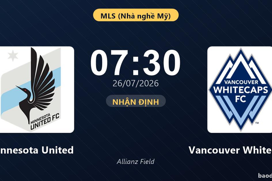 Nhận định Minnesota United vs Vancouver Whitecaps: đội hình dự kiến