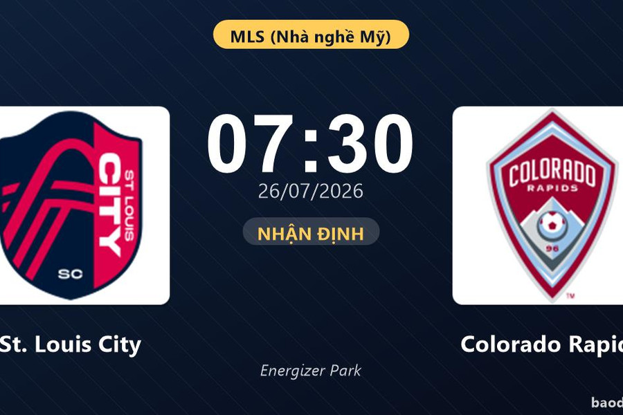 Nhận định St. Louis City vs Colorado Rapids: đội hình dự kiến