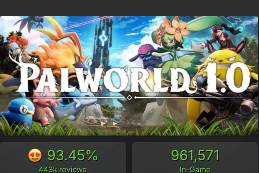 Palworld 1.0 đạt mốc 1 triệu người chơi trên Steam và vượt 30 triệu bản bán ra