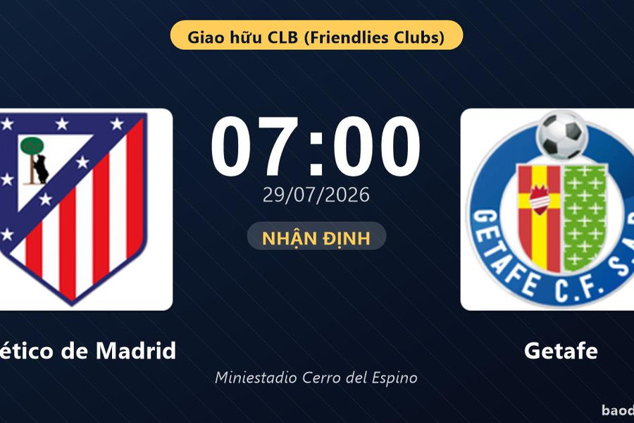 Nhận định Atlético de Madrid vs Getafe: đội hình dự kiến