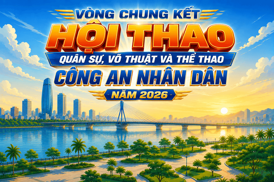 [Infographic] - Từ ngày 29/7 đến 7/8, Vòng chung kết Hội thao quân sự, võ thuật và thể thao Công an nhân dân năm 2026 diễn ra tại Đà Nẵng