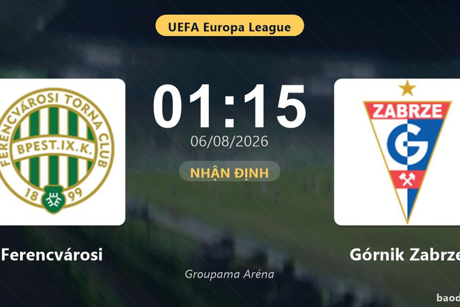 Nhận định Ferencvárosi vs Górnik Zabrze: đội hình dự kiến