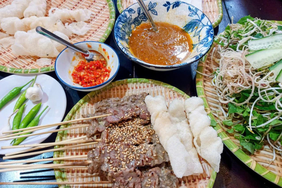 Thơm lừng thịt bò nướng Hà Lam