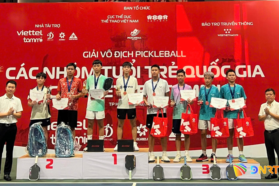 Tay vợt Đà Nẵng vô địch Giải Pickleball các nhóm tuổi trẻ quốc gia