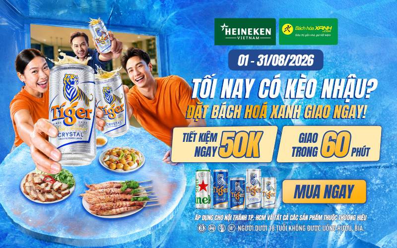 Cách chuẩn bị tiệc nhậu tại gia siêu tốc tiết kiệm 50K với combo bia mồi giao trong 1 giờ