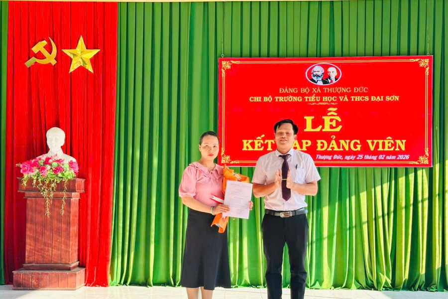 Thượng Đức chăm lo phát triển đảng viên