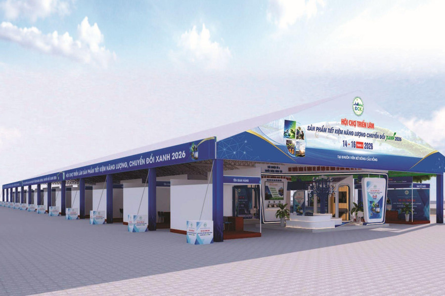 100 gian hàng quy tụ tại Hội chợ Triển lãm sản phẩm tiết kiệm năng lượng và chuyển đổi xanh năm 2026
