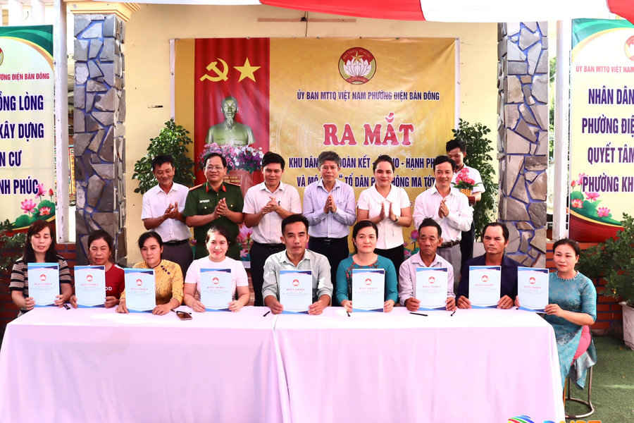Phường Điện Bàn Đông ra mắt khu dân cư “Đoàn kết, ấm no, hạnh phúc” gắn với mô hình “Tổ dân phố không ma túy”