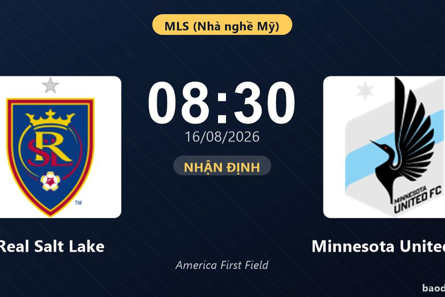 Nhận định Real Salt Lake vs Minnesota United FC: đội hình dự kiến