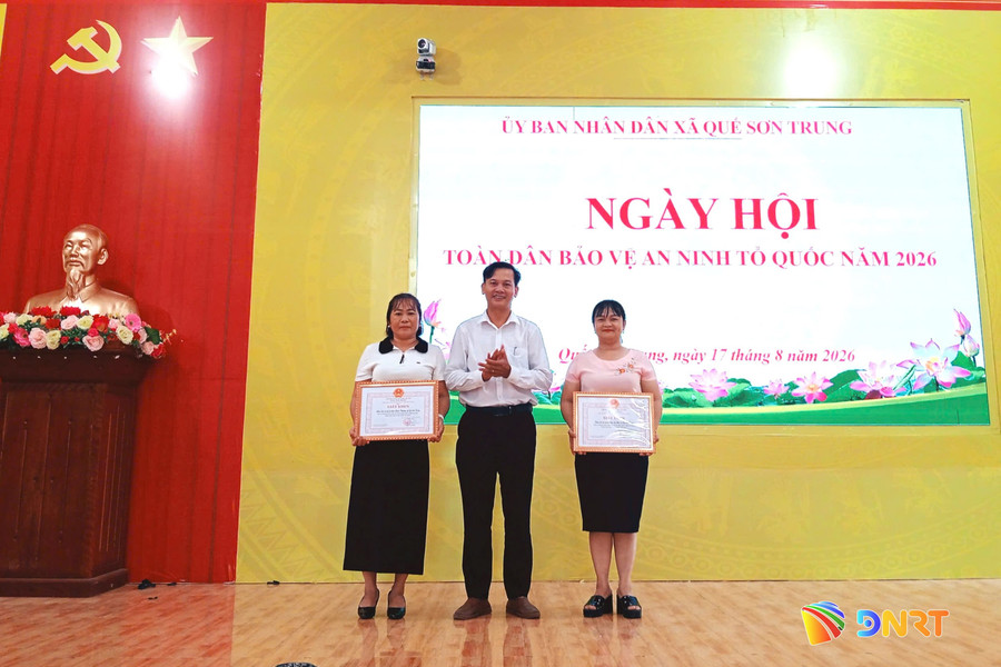 Xã Quế Sơn Trung tổ chức Ngày hội toàn dân bảo vệ an ninh Tổ quốc