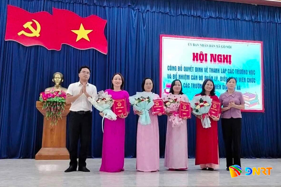 Xã Gò Nổi sáp nhập 9 trường học thành 4 trường công lập mới