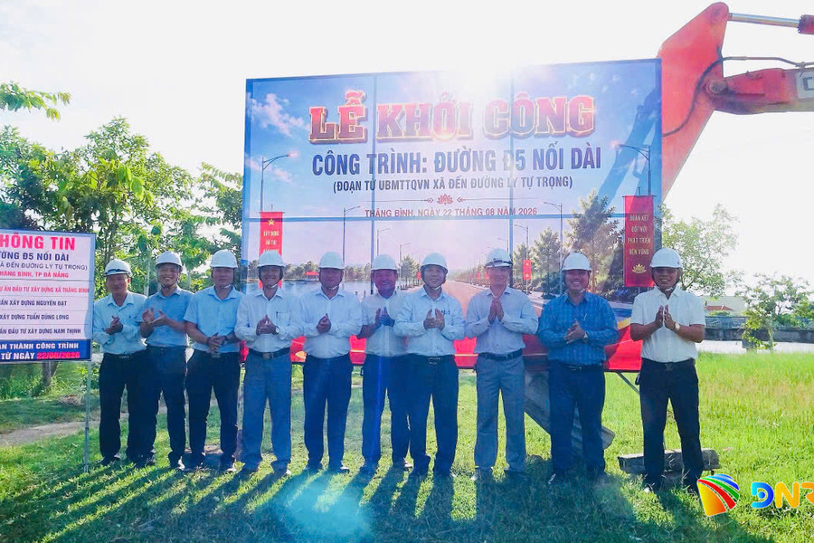 Xã Thăng Bình khởi công đường Đ5 nối dài