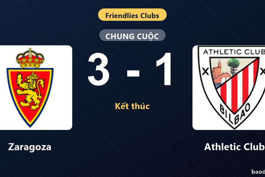 Đánh bại Athletic Club, Zaragoza tạo đà tâm lý ấn tượng