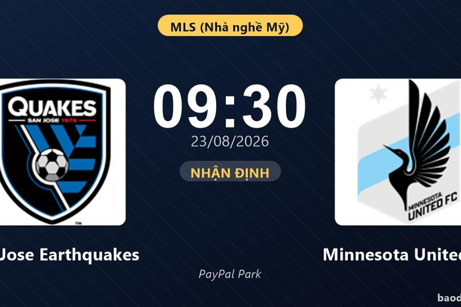Nhận định San Jose Earthquakes vs Minnesota United FC: Cả hai cùng khát thắng