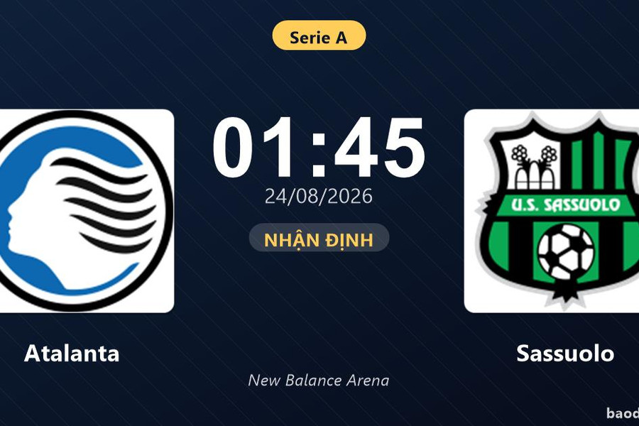 Nhận định Atalanta vs Sassuolo: Điểm nóng cuộc đua tốp đầu