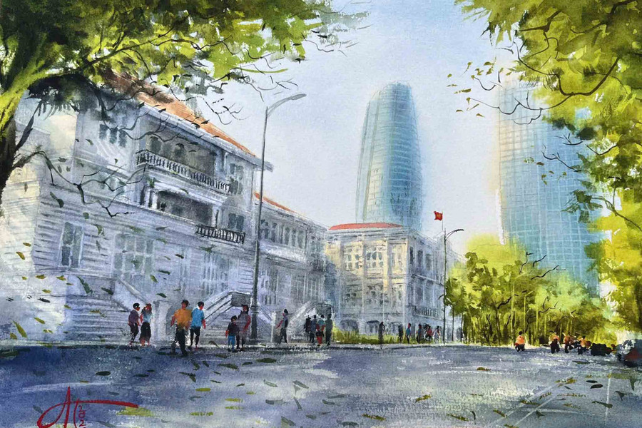 “Urban Sketches of Da Nang”: Discover the city through artists’ eyes